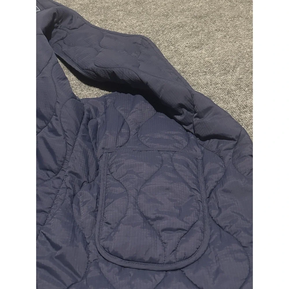 Polo Ralph Lauren Men's Medium Navy Blue Quilted Vest Pocket Hunting Sleeveless